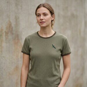 Y2K Classic: Port Authority Ladies’ Sage Green Woven Blouse 100% cotton Size M